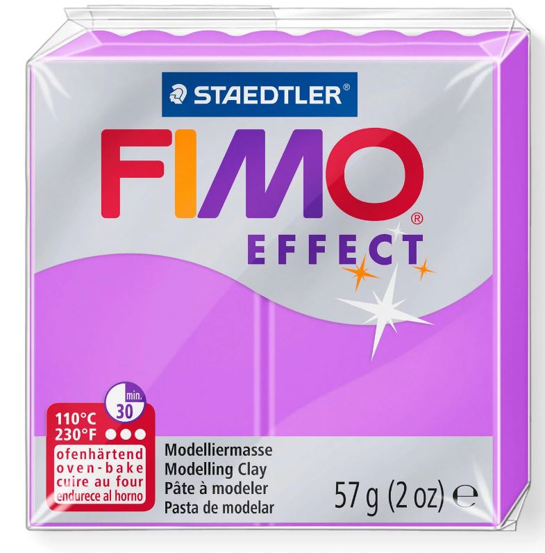 Fimo Effect Modelling Clay 2oz. Neon Purple (Lilac)