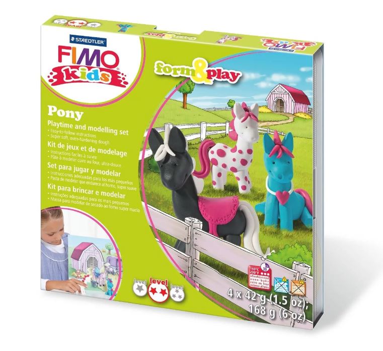 Fimo Kids Modelling Clay Play Set Pony