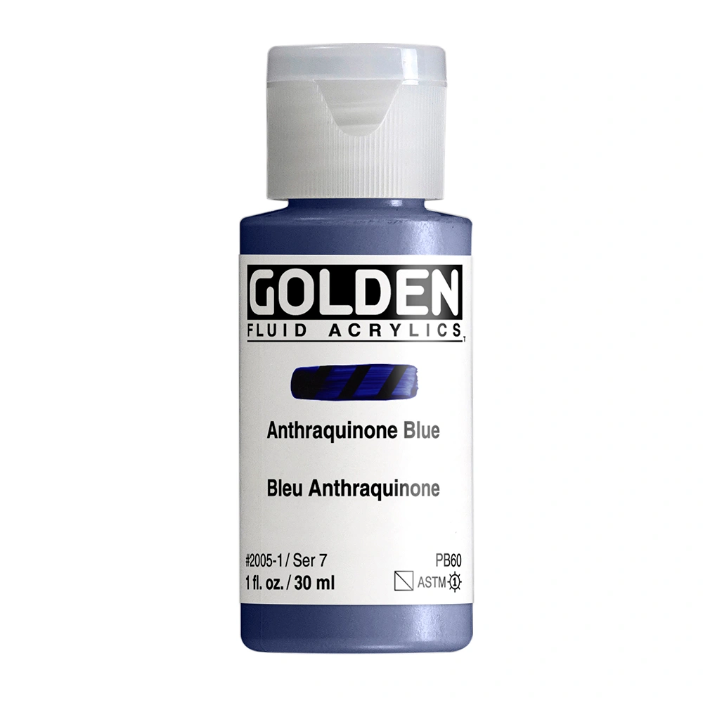 Golden Fluid 1oz. Anthraquinone Blue S7 **ND**