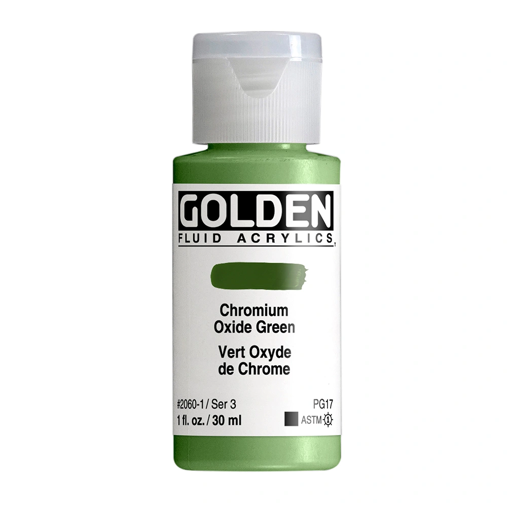 Golden Fluid 1oz. Chromium Oxide Green S3 **ND**