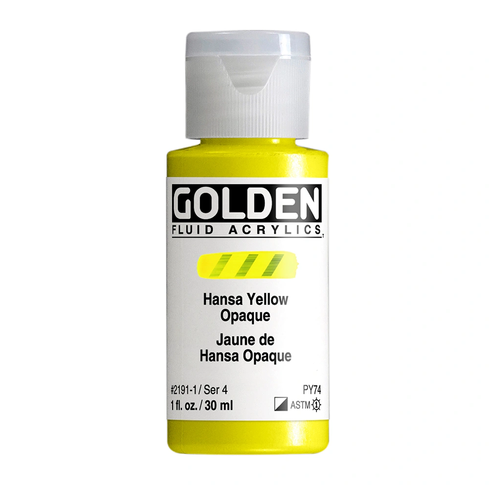 Golden Fluid 1oz. Hansa Yellow Opaque S4 **ND**