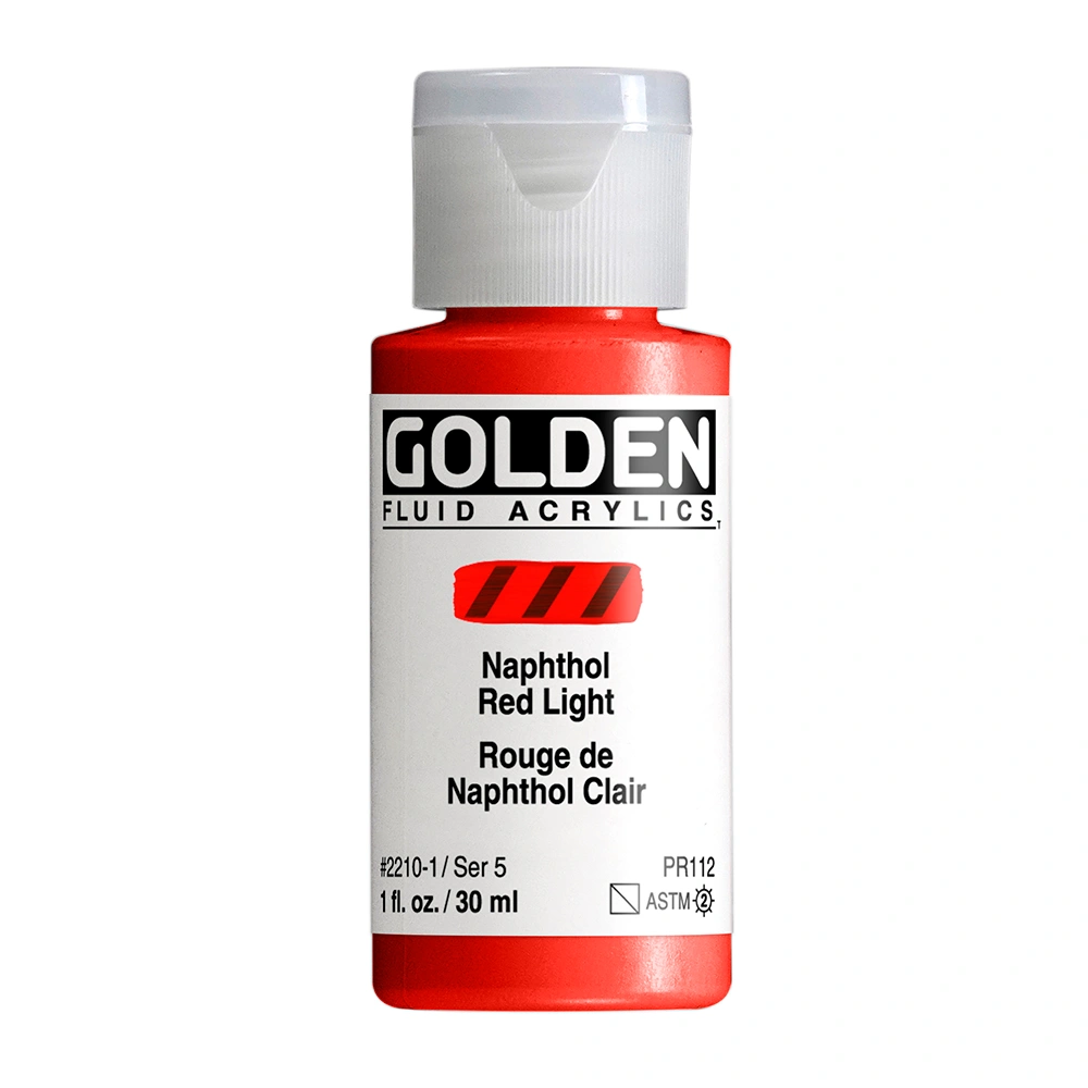 Golden Fluid 1oz. Napthol Red Light S5 **ND**