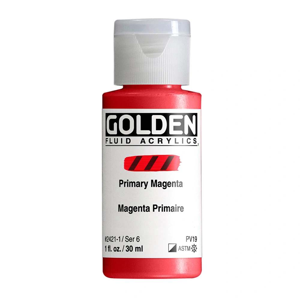 Golden Fluid 1oz. Primary Magenta S6 **ND**