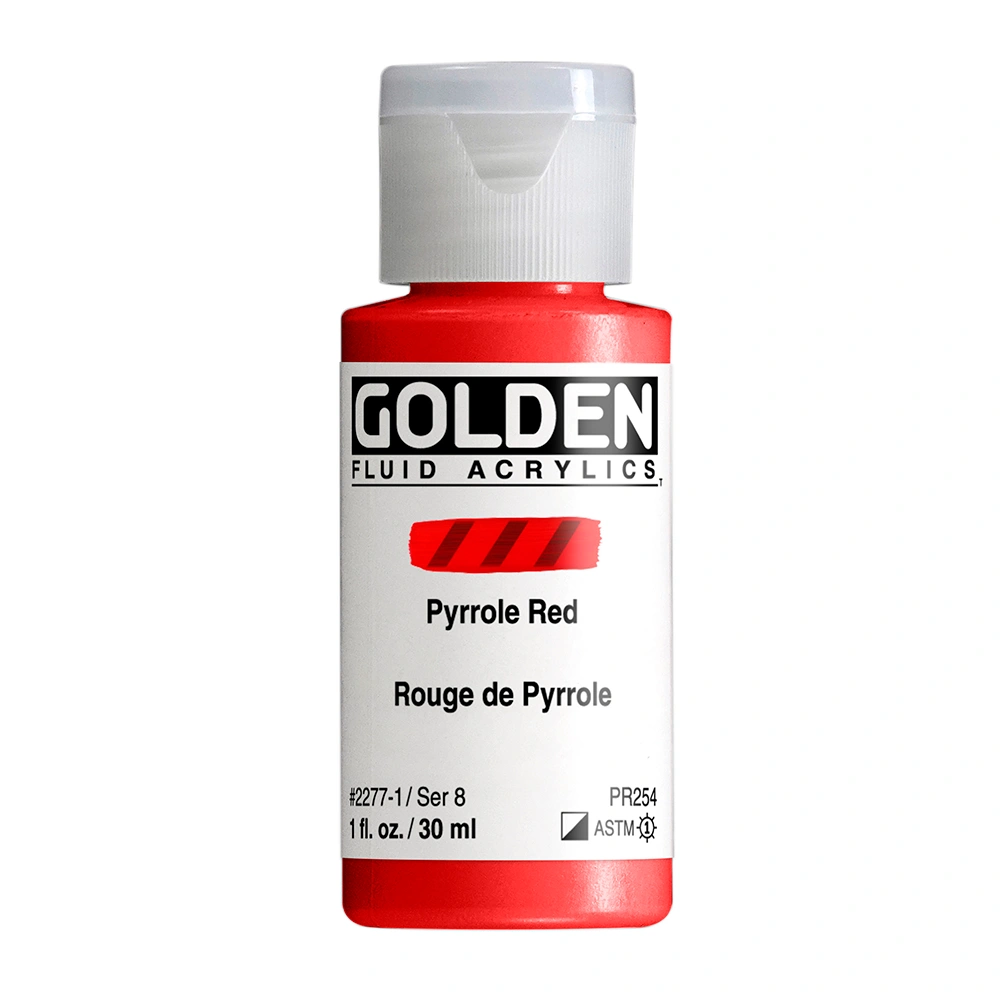 Golden Fluid 1oz. Pyrrole Red S8 **ND**