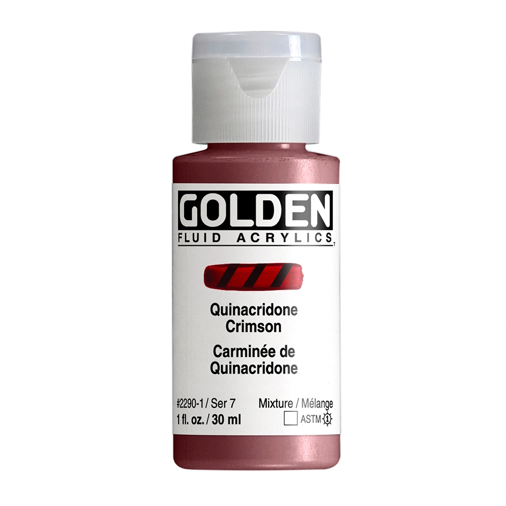 Golden Fluid 1oz. Quinacridone Crimson S7 **ND**