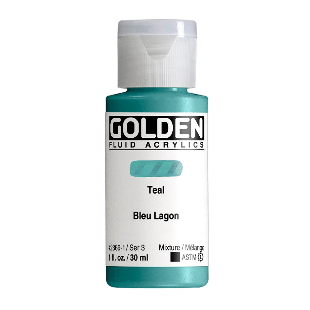 Golden Fluid 1oz. Teal S3 **ND**