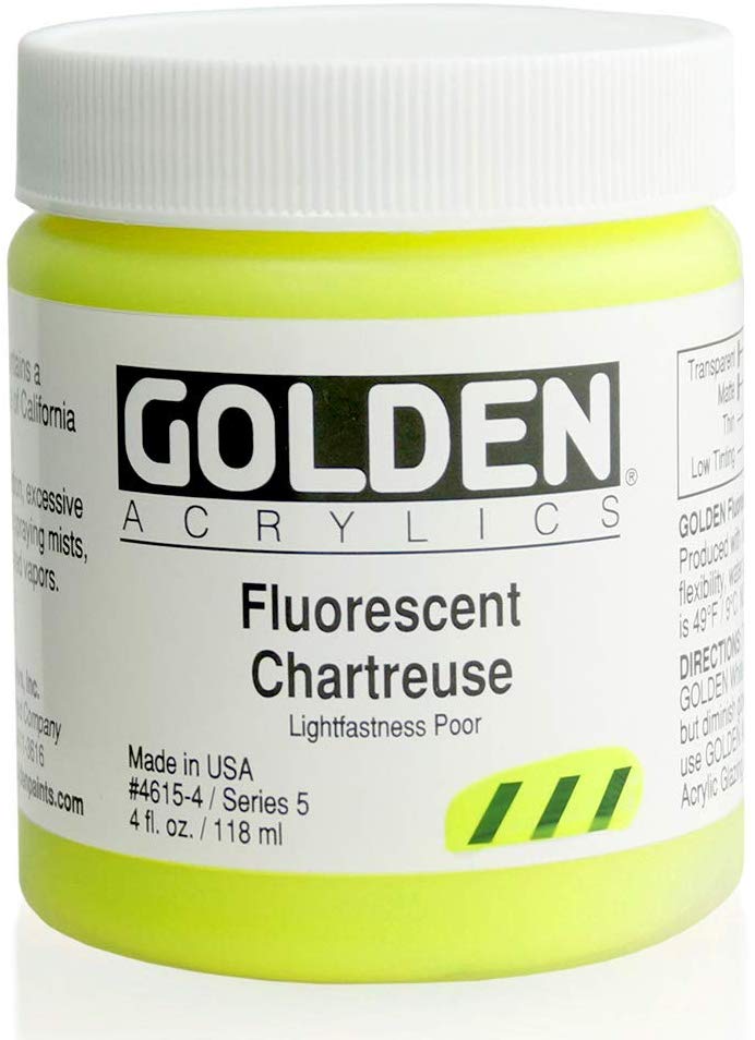 Golden Heavy Body 4oz. Jar Fluorescent Chartreuse S5 **ND**
