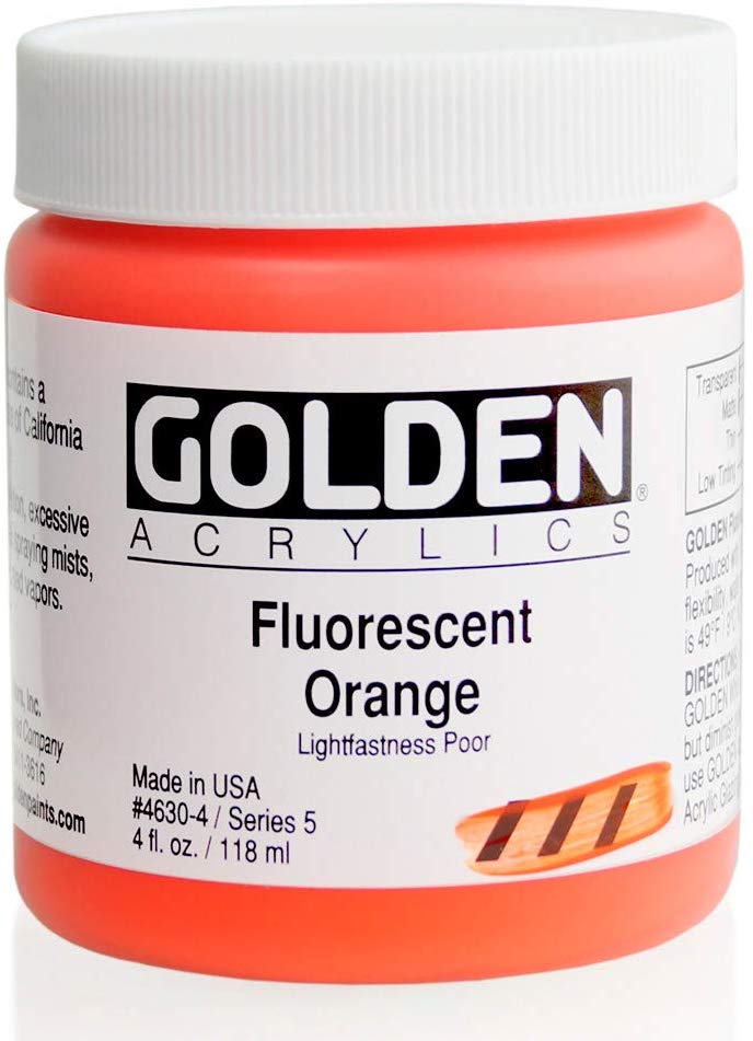 Golden Heavy Body 4oz. Jar Fluorescent Orange S5 **ND**