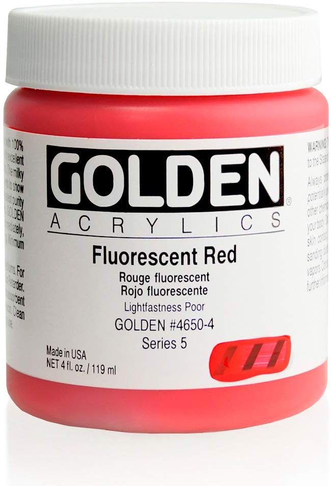 Golden Heavy Body 4oz. Jar Fluorescent Red S5 **ND**