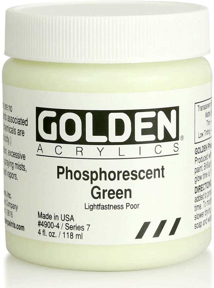 Golden Heavy Body 4oz. Jar Phosphorescent Green S7 **ND**