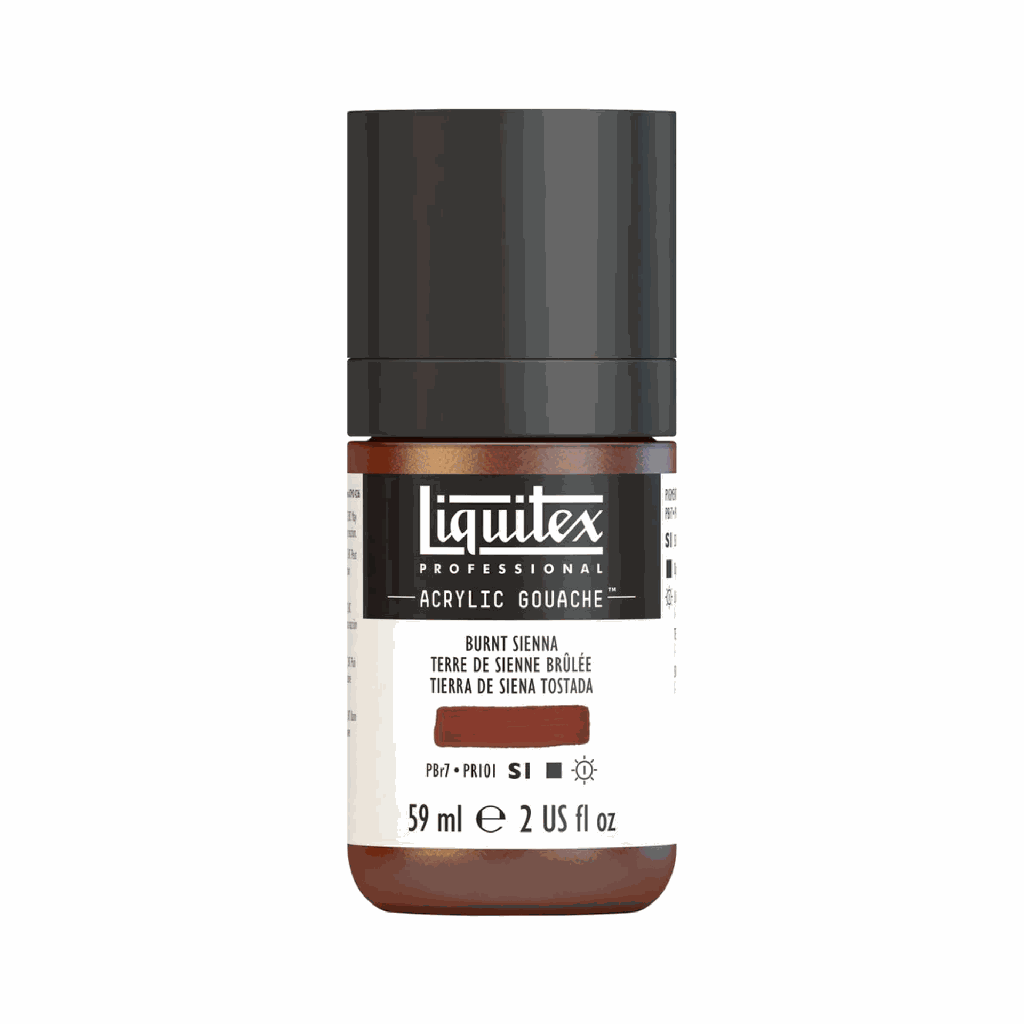 Liquitex Acrylic Gouache Burnt Sienna S1 59mL **ND**