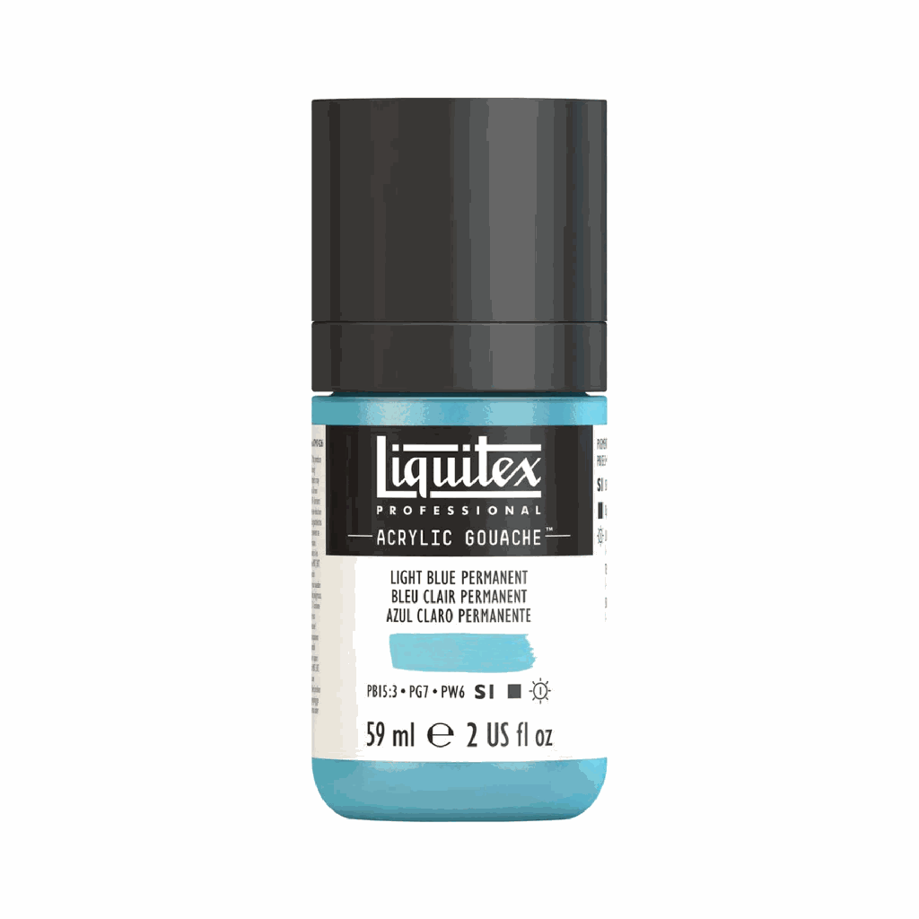 Liquitex Acrylic Gouache Light Blue Permanent S1 59mL **ND**