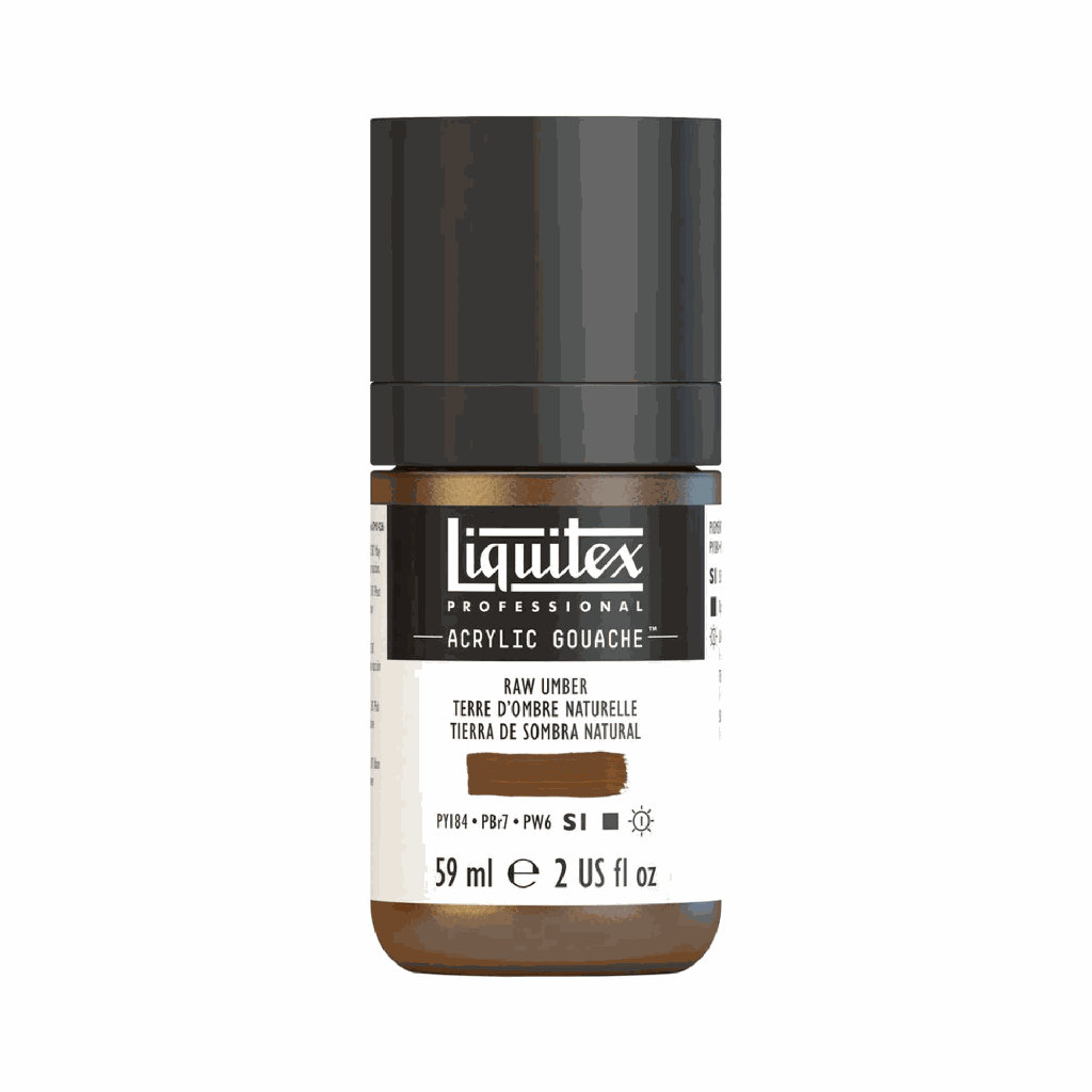 Liquitex Acrylic Gouache Raw Umber S1 59mL **ND**