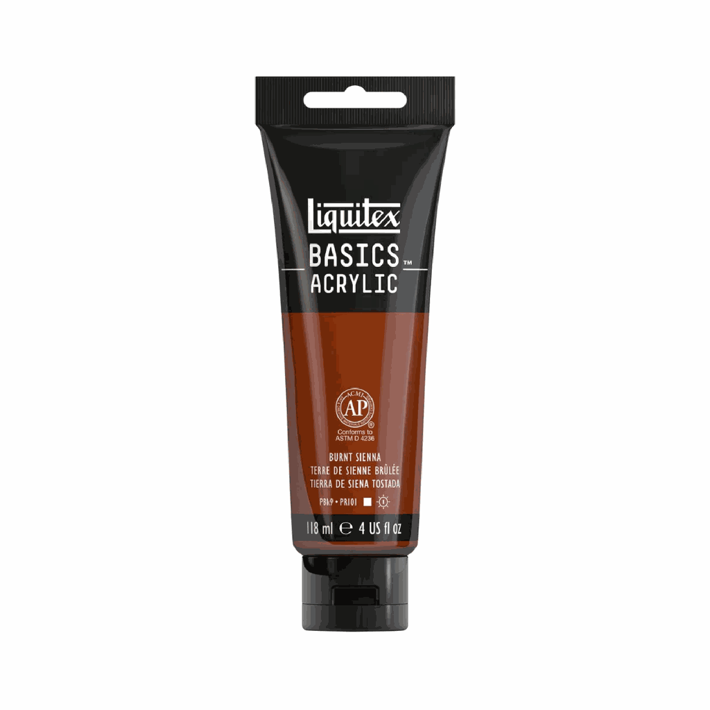 Liquitex BASICS Acrylic 118ml Burnt Sienna *ND*