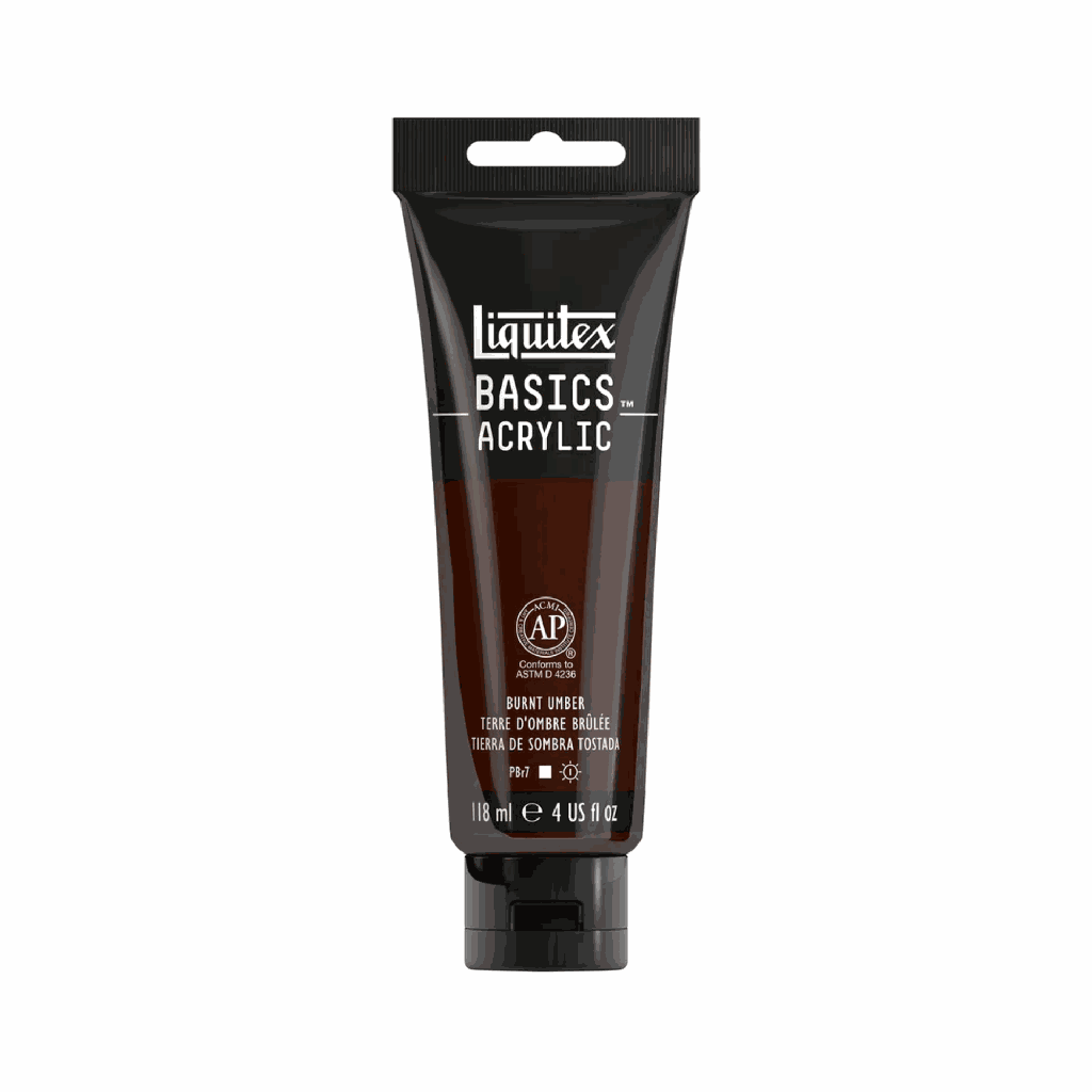 Liquitex BASICS Acrylic 118ml Burnt Umber *ND*