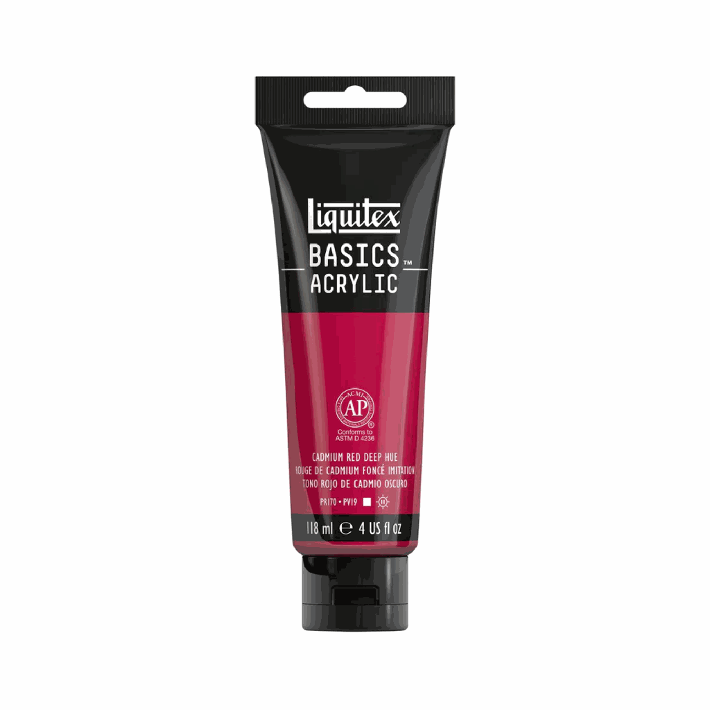 Liquitex BASICS Acrylic 118ml Cadmium Red Deep Hue *ND*