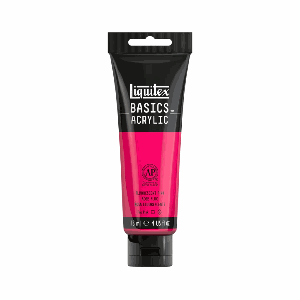 Liquitex BASICS Acrylic 118ml Fluorescent Pink *ND*