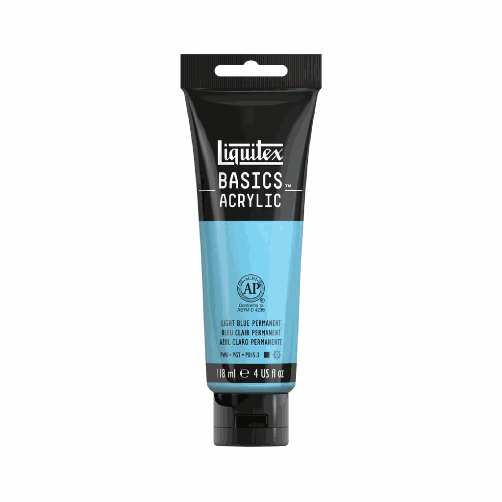 Liquitex BASICS Acrylic 118ml Light Blue Permanent *ND*