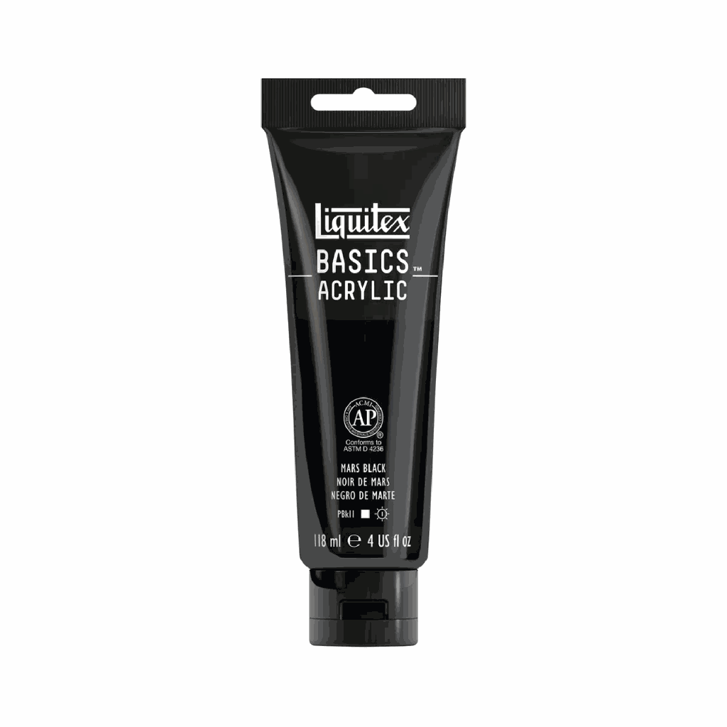 Liquitex BASICS Acrylic 118ml Mars Black *ND*