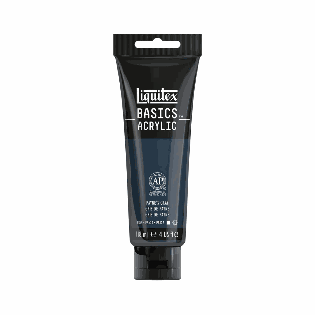 Liquitex BASICS Acrylic 118ml Paynes Grey *ND*