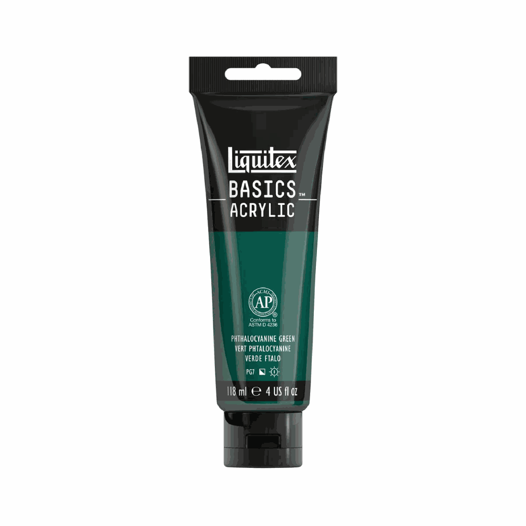 Liquitex BASICS Acrylic 118ml Phthalocyanine Green *ND*