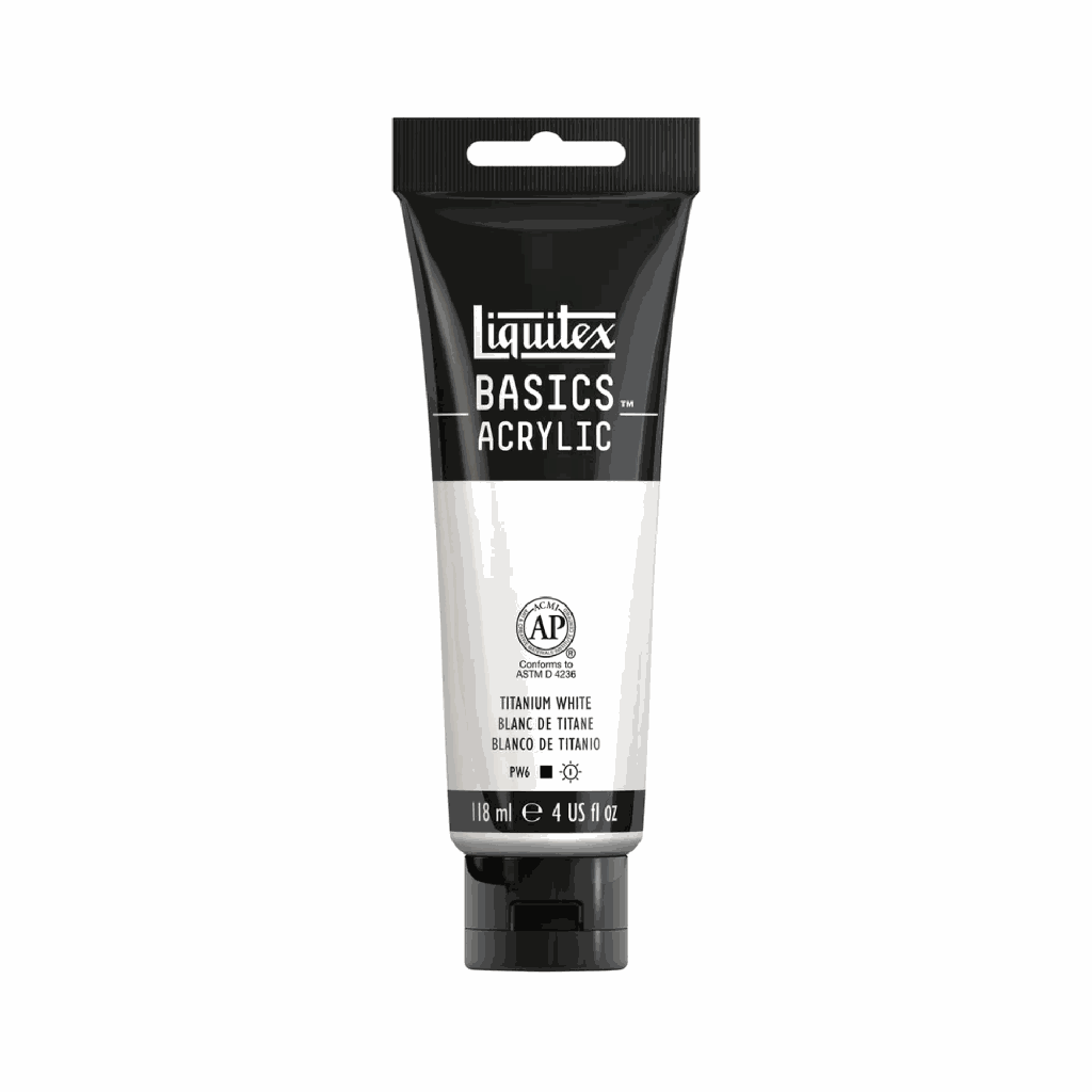 Liquitex BASICS Acrylic 118ml Titanium White *ND*