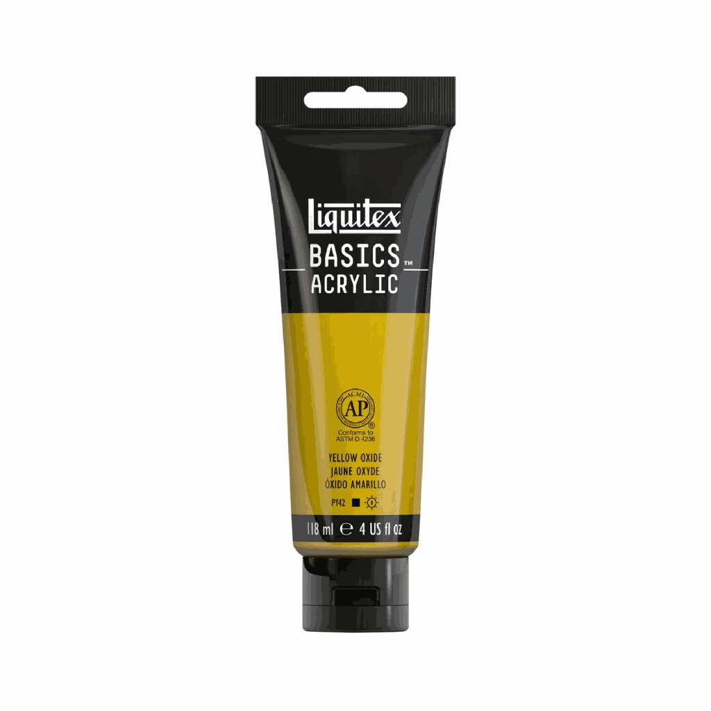 Liquitex BASICS Acrylic 118ml Yellow Oxide *ND*