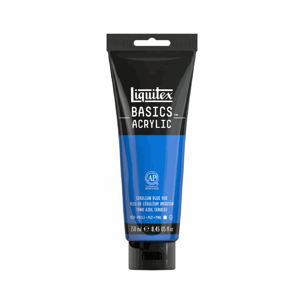 Liquitex BASICS Acrylic 250ml Cerulean Blue Hue *ND*