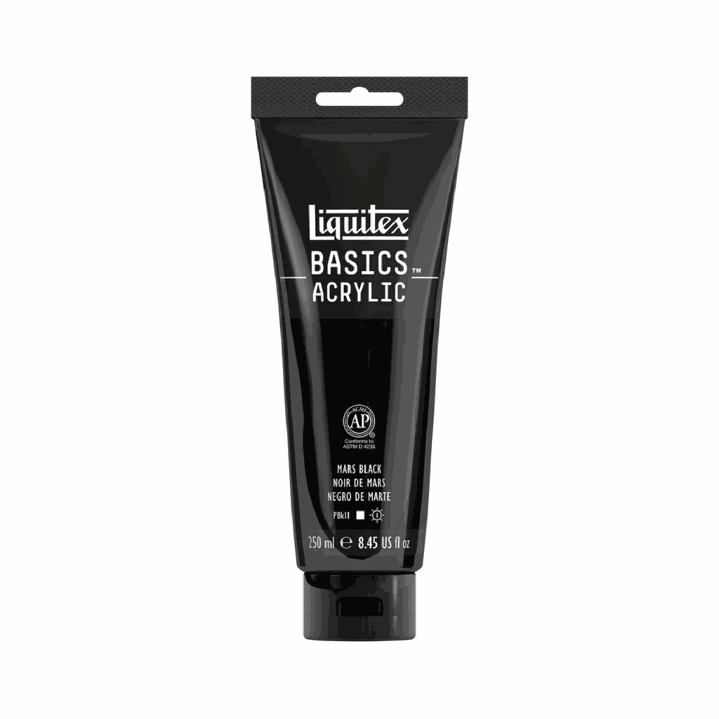 Liquitex BASICS Acrylic 250ml Mars Black *ND*