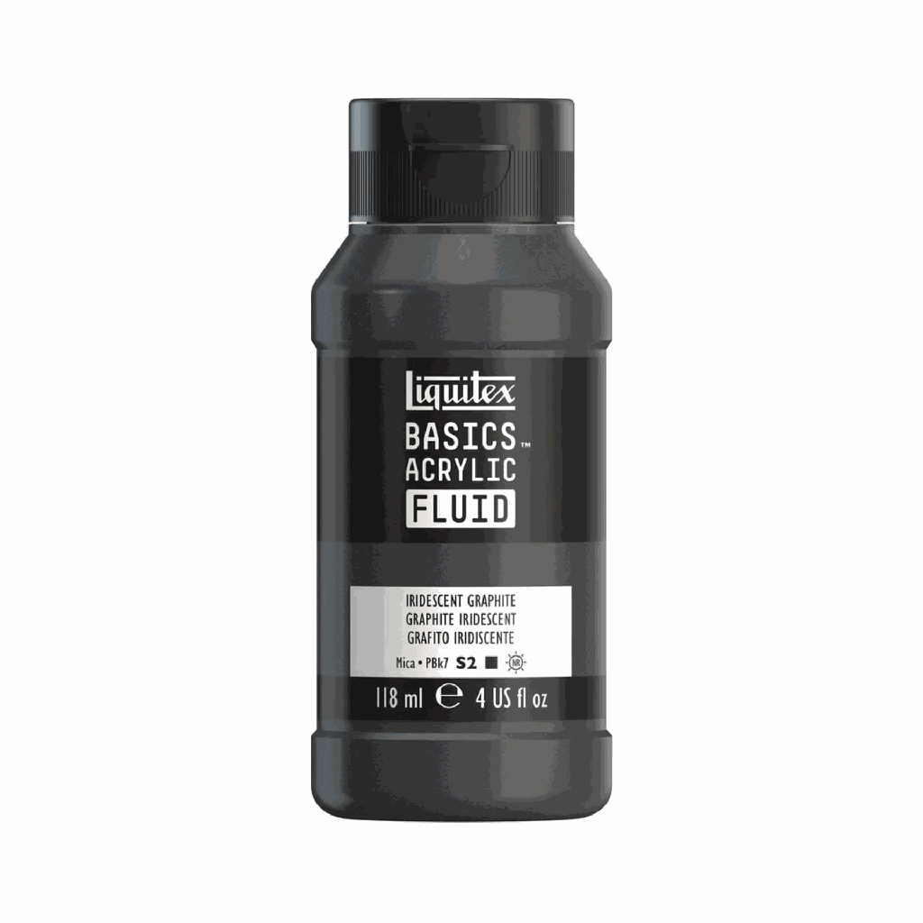 Liquitex Basics Fluid Acrylic 4oz Iridescent Graphite **ND**