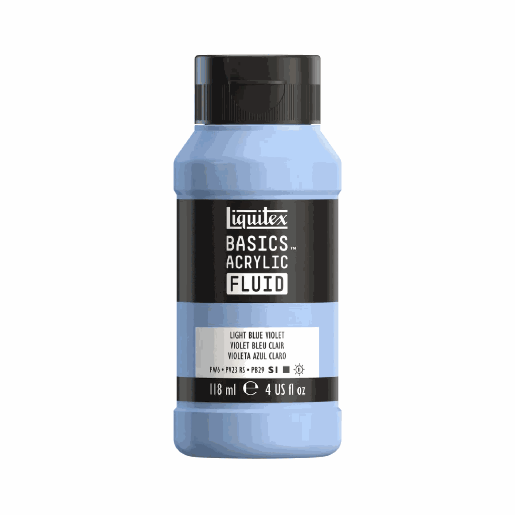 Liquitex Basics Fluid Acrylic 4oz Light Blue Violet **ND**