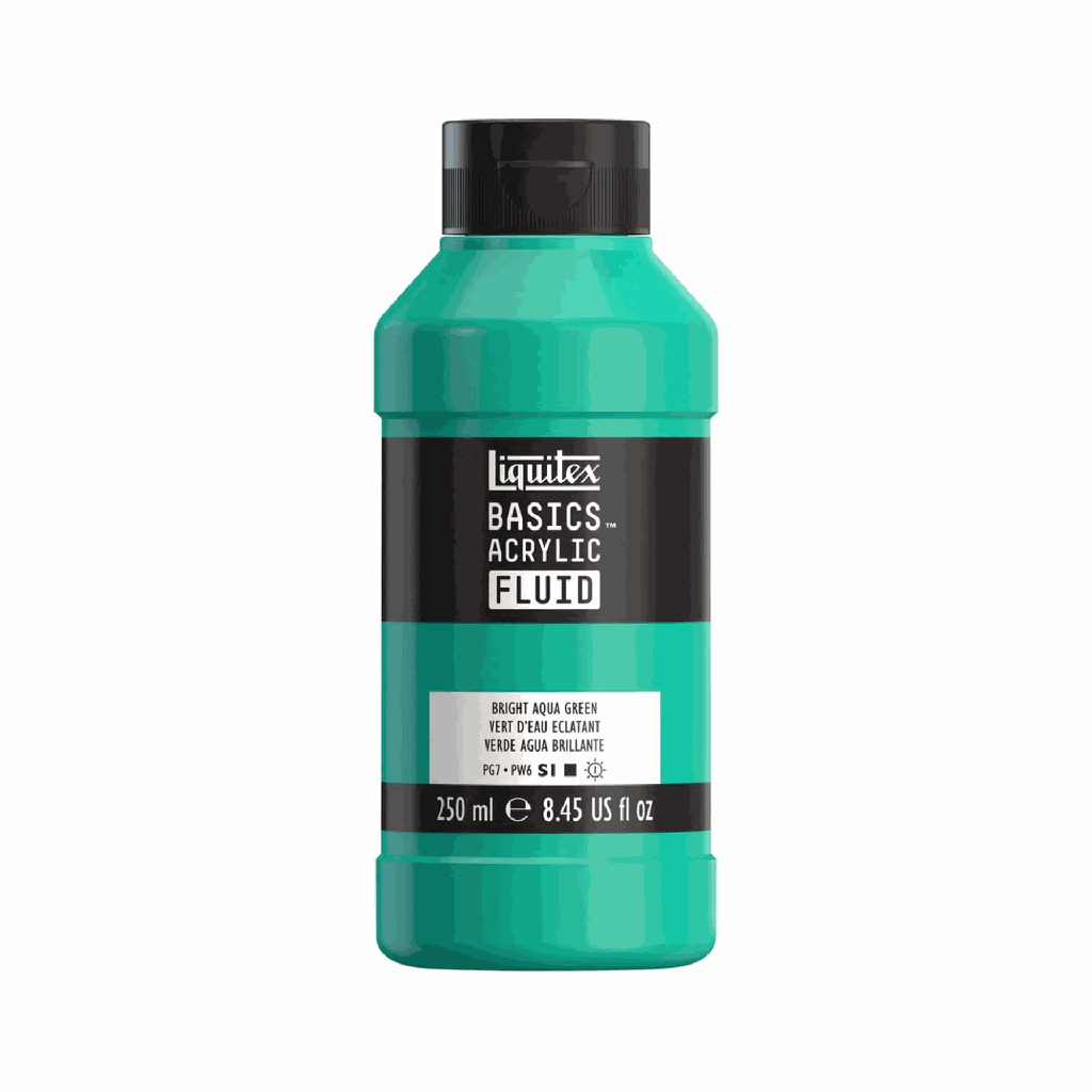 Liquitex Basics Fluid Acrylic 8.45oz Bright Aqua Green **ND**