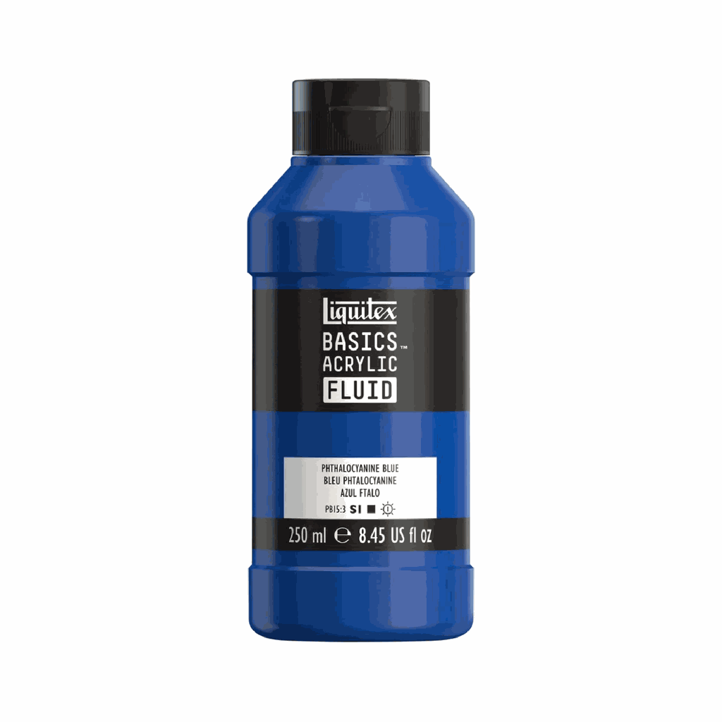 Liquitex Basics Fluid Acrylic 8.45oz Phthalocyanine Blue **ND**