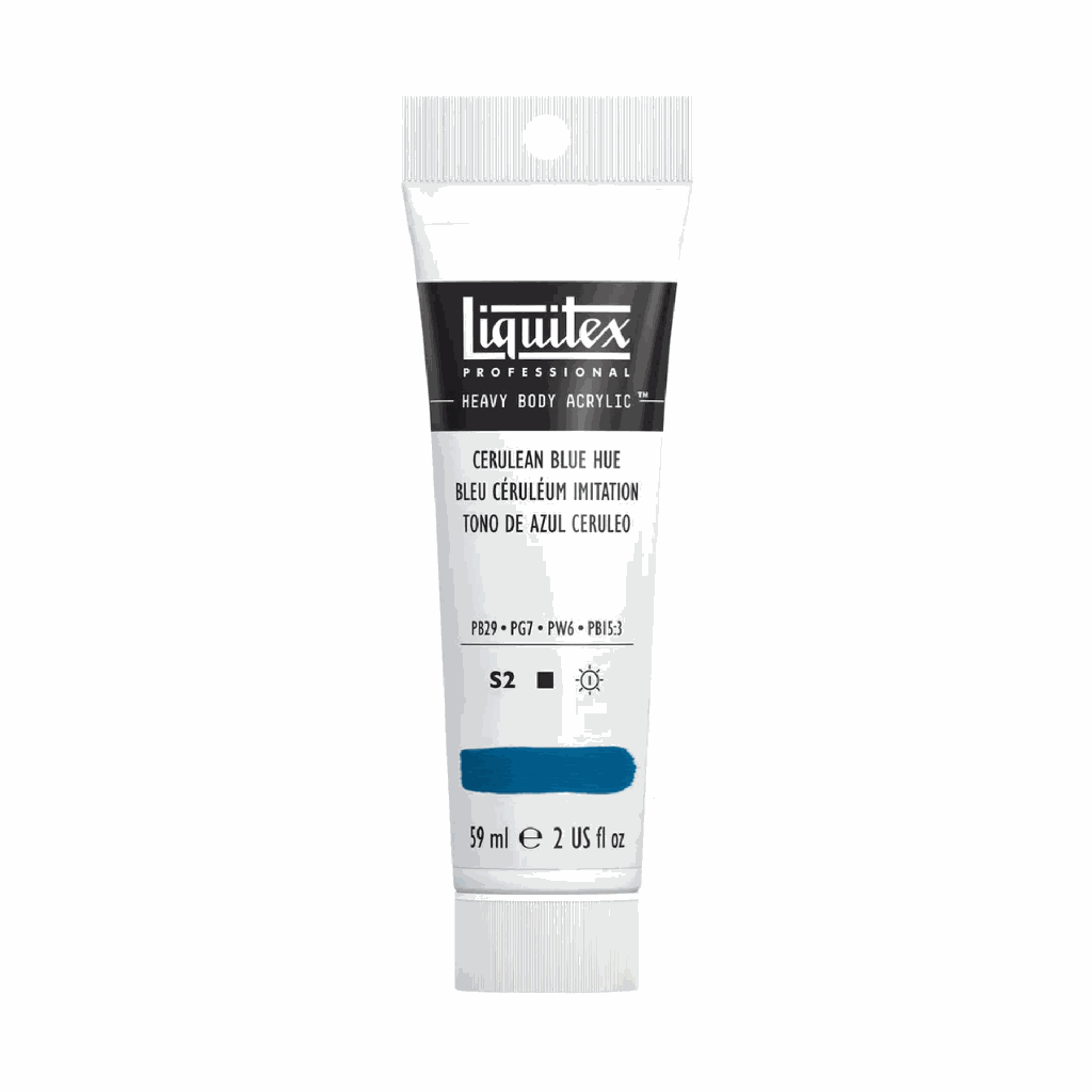Liquitex Heavy Body Acrylic 2oz Tube Cerulean Blue Hue S2 **ND**