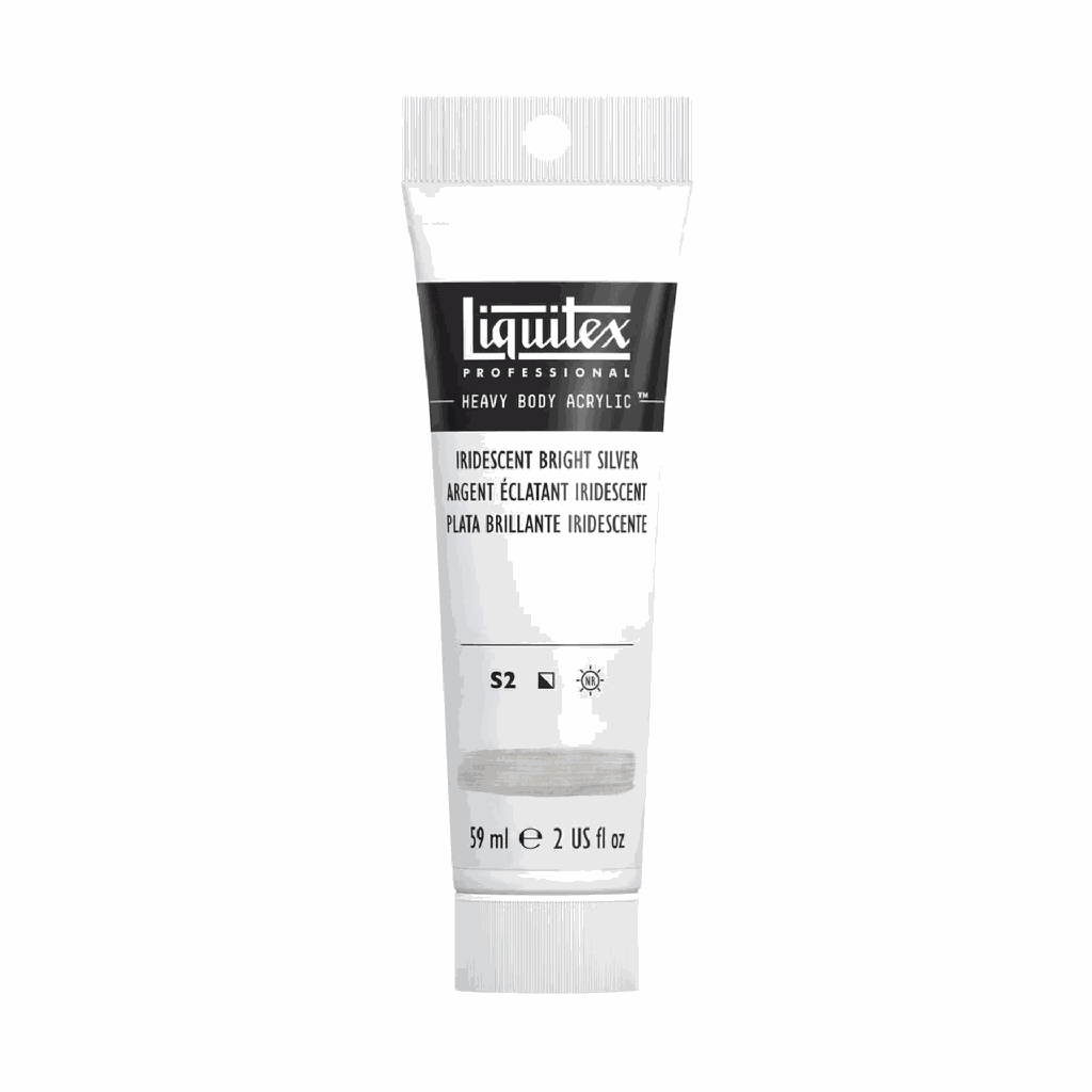 Liquitex Heavy Body Acrylic 2oz Tube Iridescent Bright Silver S2 **ND**