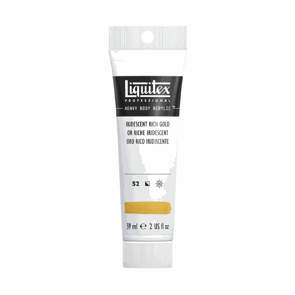 Liquitex Heavy Body Acrylic 2oz Tube Iridescent Rich Gold S2 **ND**