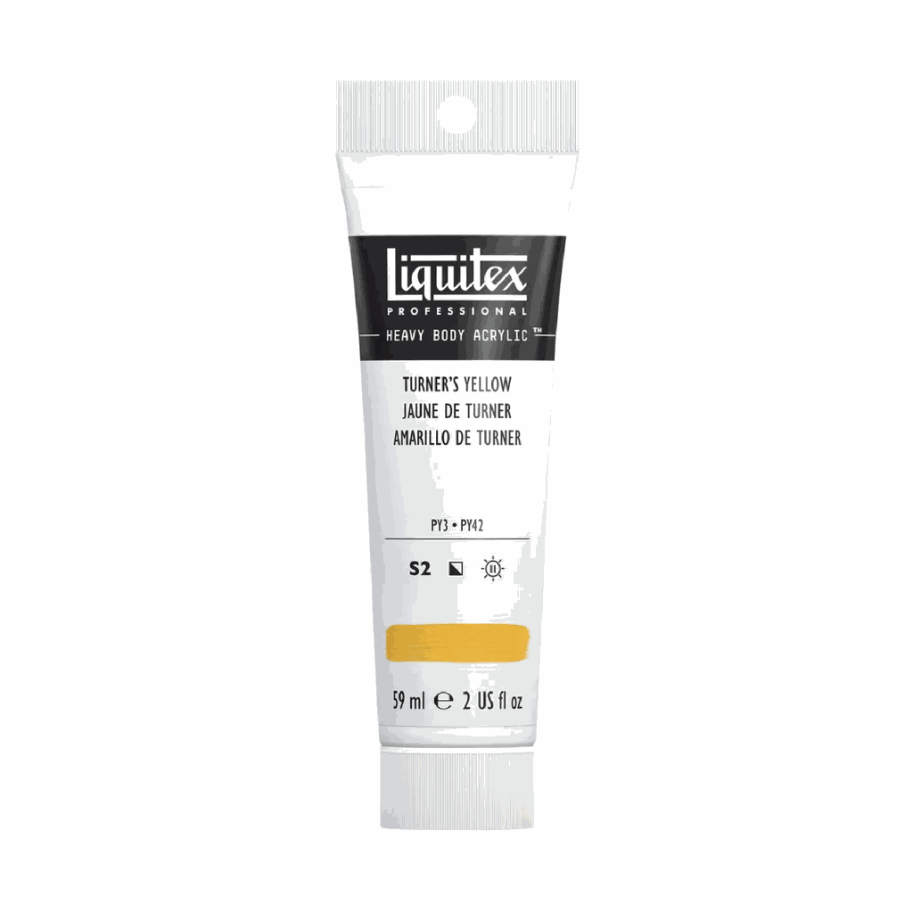 Liquitex Heavy Body Acrylic 2oz Tube Turner's Yellow S2 **ND**
