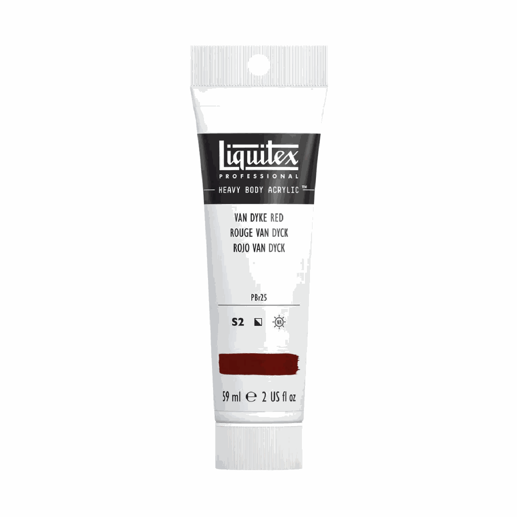 Liquitex Heavy Body Acrylic 2oz Tube Van Dyke Red S2 **ND**