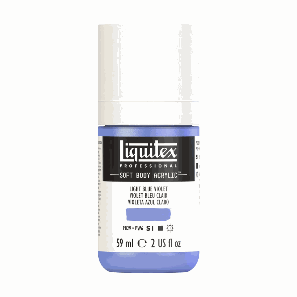 Liquitex Soft Body Acrylic 2oz. Jar Light Blue Violet S1 **ND**