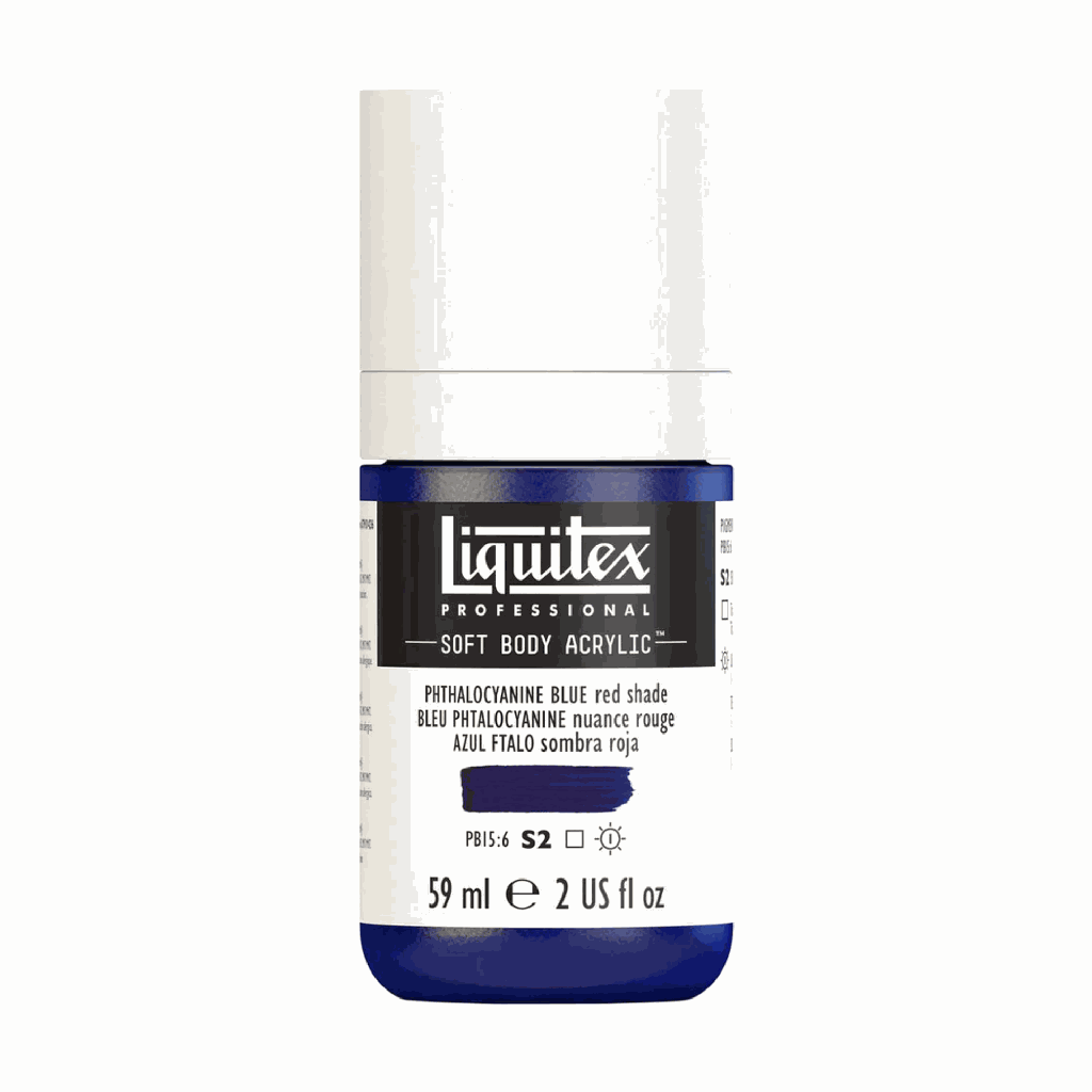 Liquitex Soft Body Acrylic 2oz. Jar Phthalocyanine Blue (Red Shade) S2 **ND**
