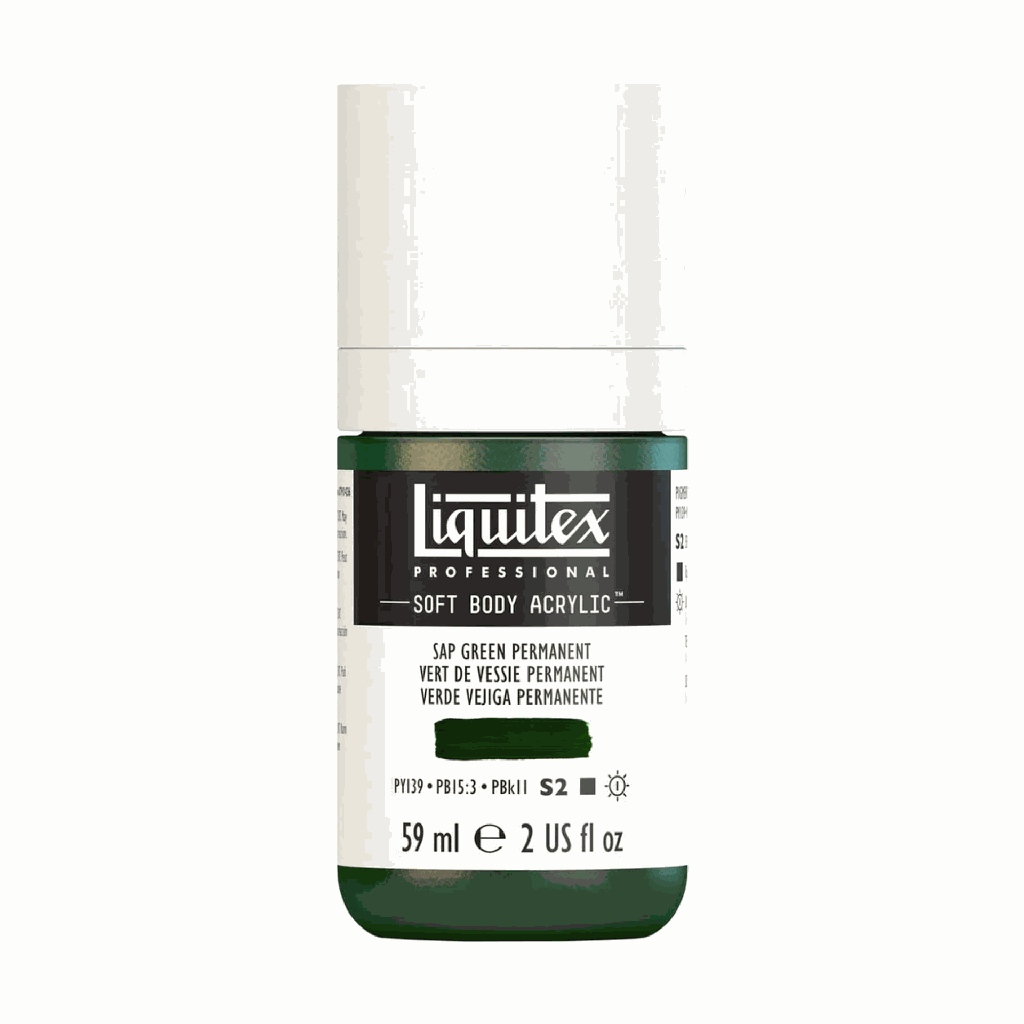 Liquitex Soft Body Acrylic 2oz. Jar Sap Green Permanent S2 **ND**