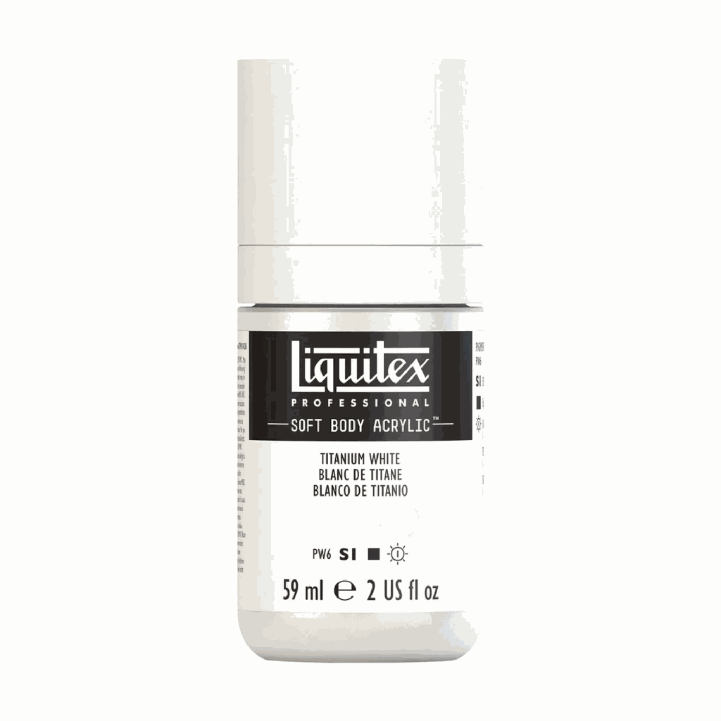 Liquitex Soft Body Acrylic 2oz. Jar Titanium White S1 **ND**