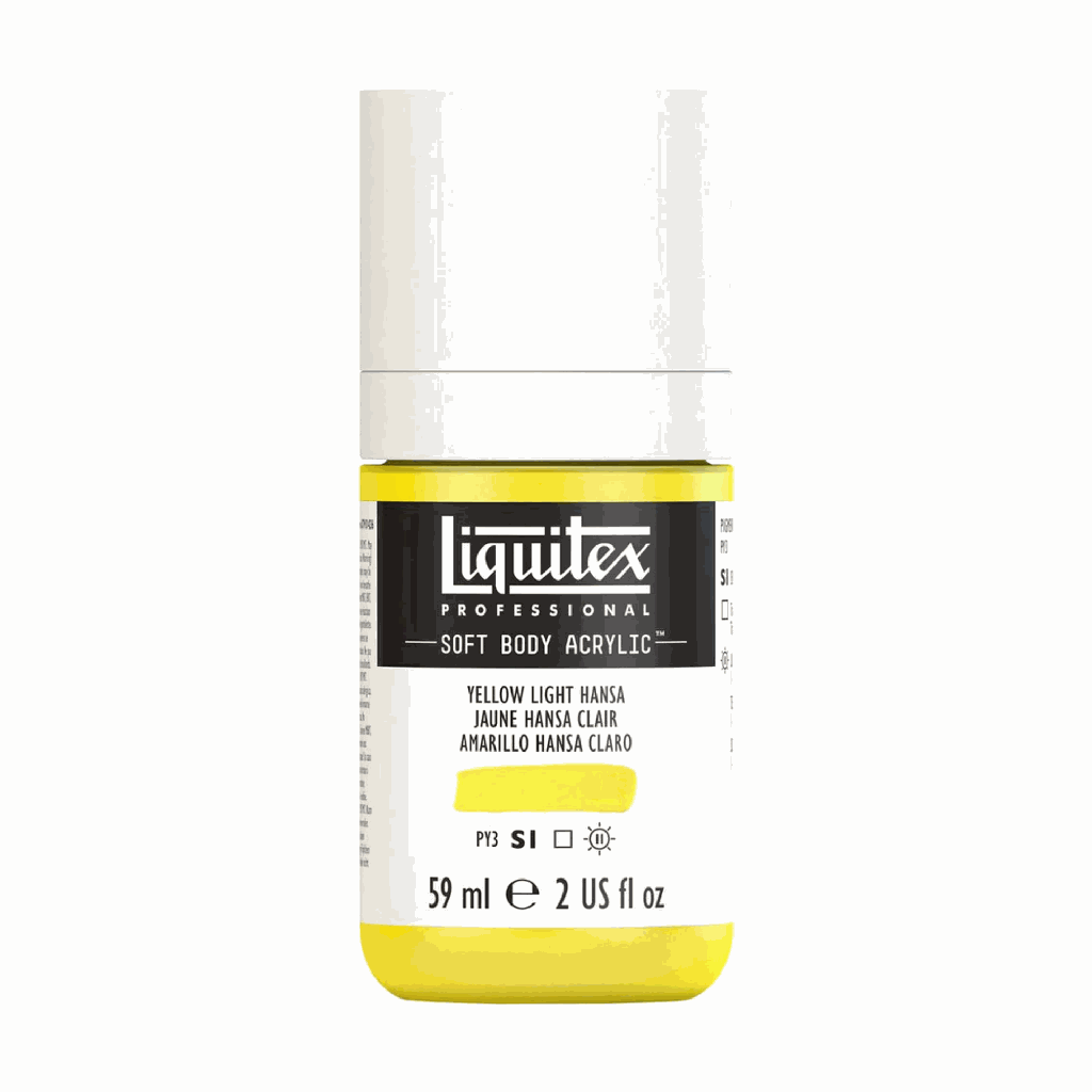 Liquitex Soft Body Acrylic 2oz. Jar Yellow Light Hansa S1 **ND**