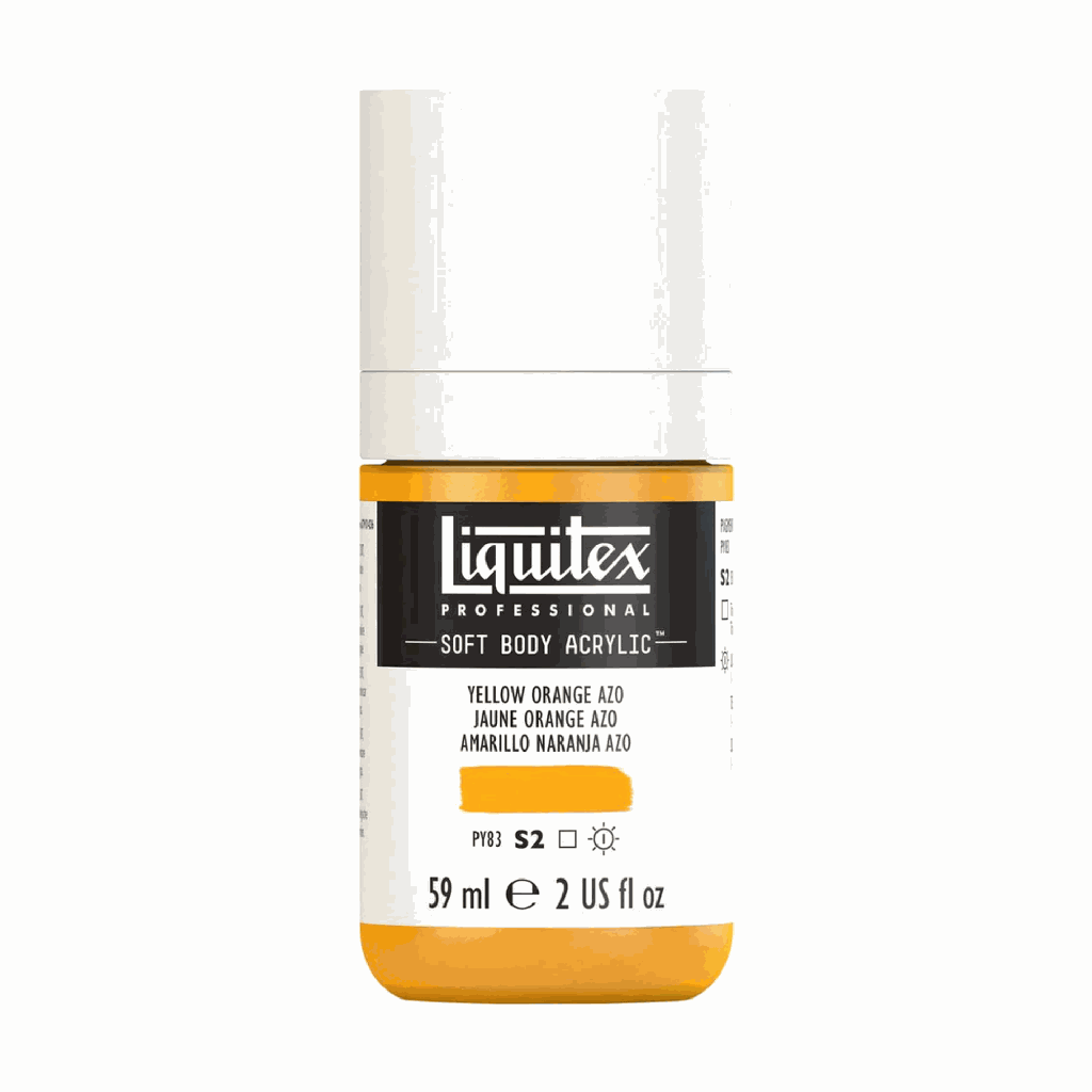 Liquitex Soft Body Acrylic 2oz. Jar Yellow Orange Azo S2 **ND**