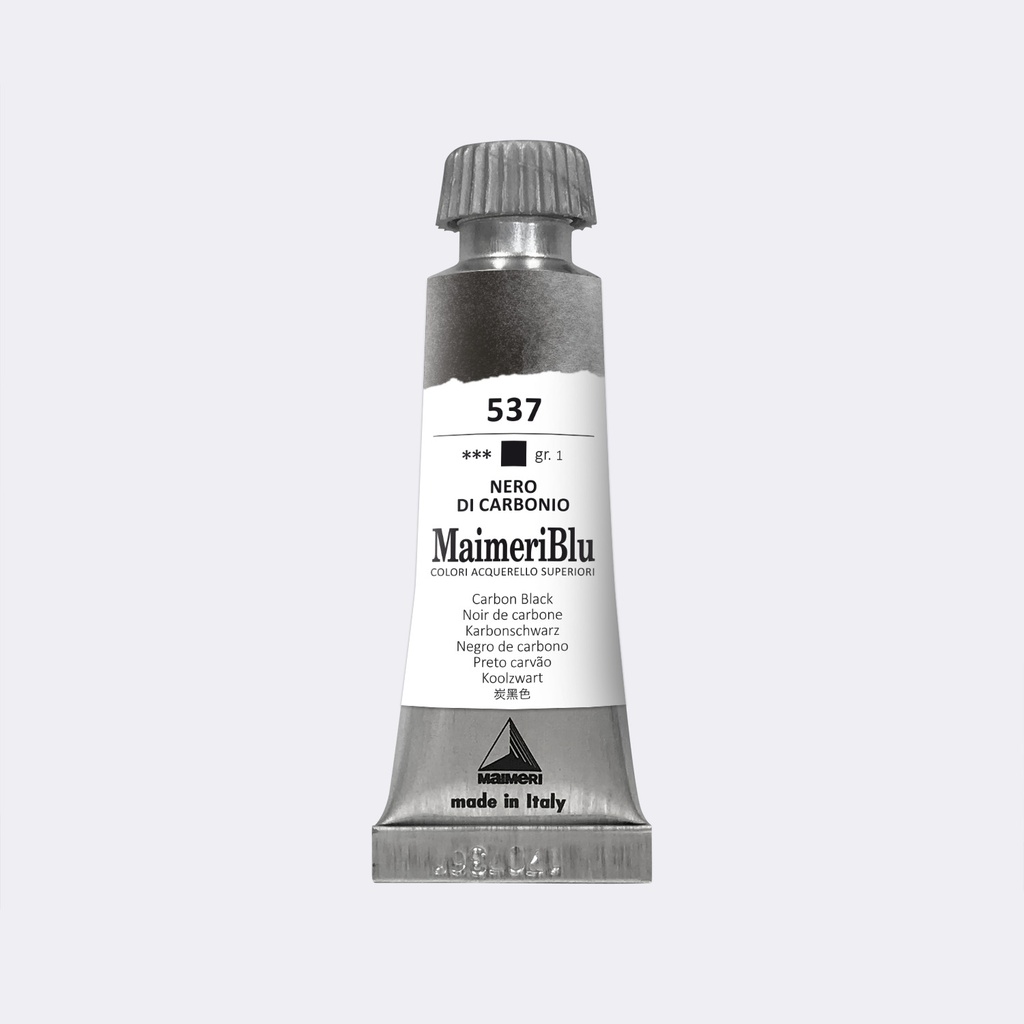 Maimeri Blu Watercolours 12ml Tube Series 1 Carbon Black **ND** *SO*