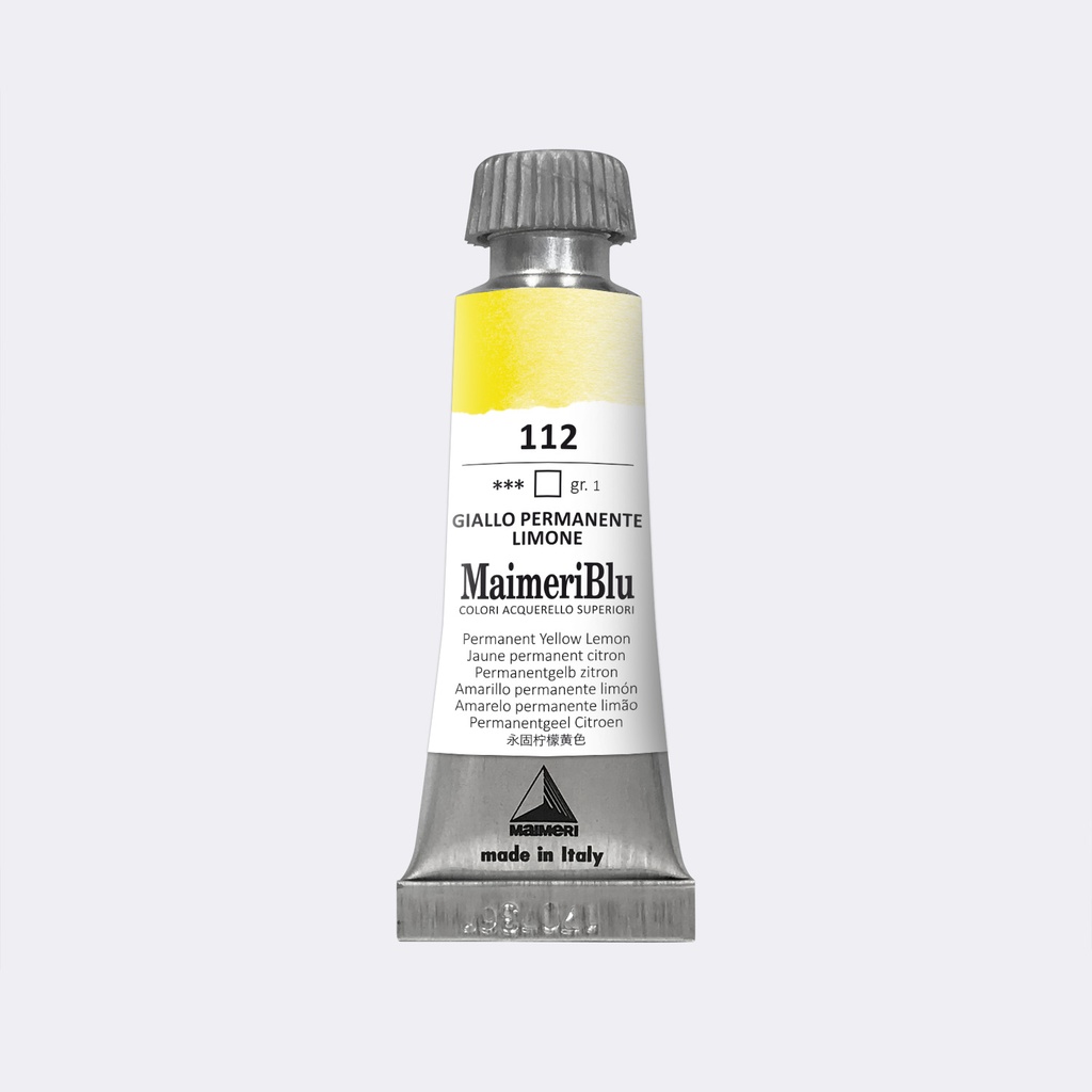 Maimeri Blu Watercolours 12ml Tube Series 1 Permanent Yellow Lemon **ND** *SO*