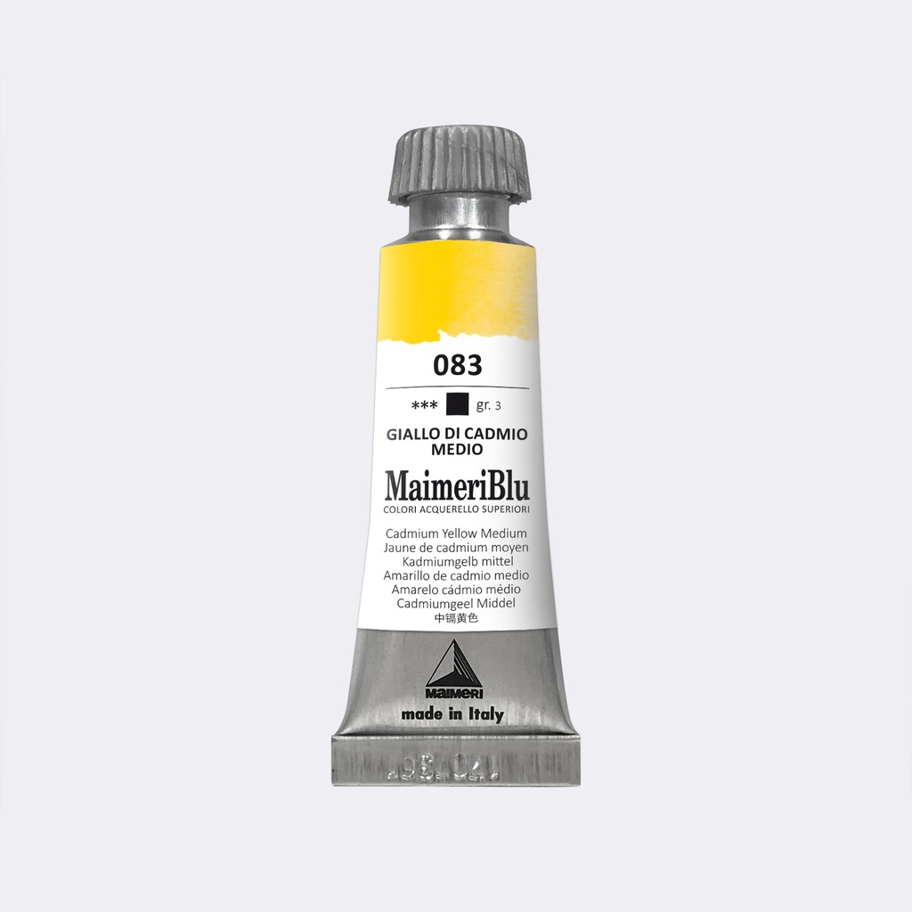 Maimeri Blu Watercolours 12ml Tube Series 3 Cadmium Yellow Medium **ND** *SO*
