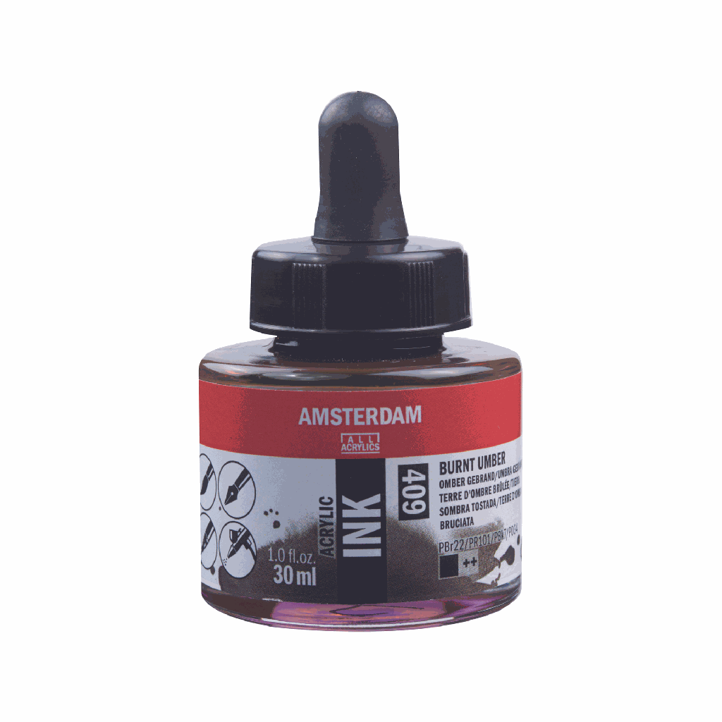 Amsterdam Acrylic Ink 30ML BRNT.UMBER **ND**