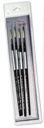 Black Silver Brush Set BS-SH-4