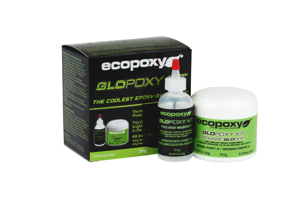Ecopoxy Glowpoxy Green 200g kit **ND**